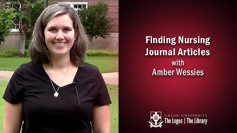 Finding Nursing Journal Articles In A Database