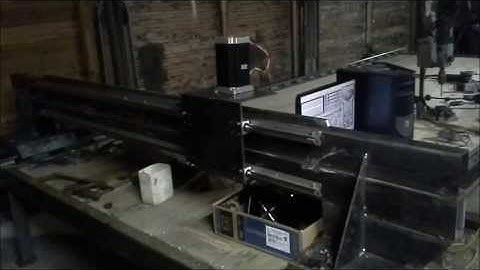 homemade cnc machine test X axis