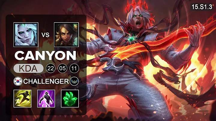 Canyon Viego vs Nidalee Jungle - KR CHallenger - Patch 15.S1.3 Season 15