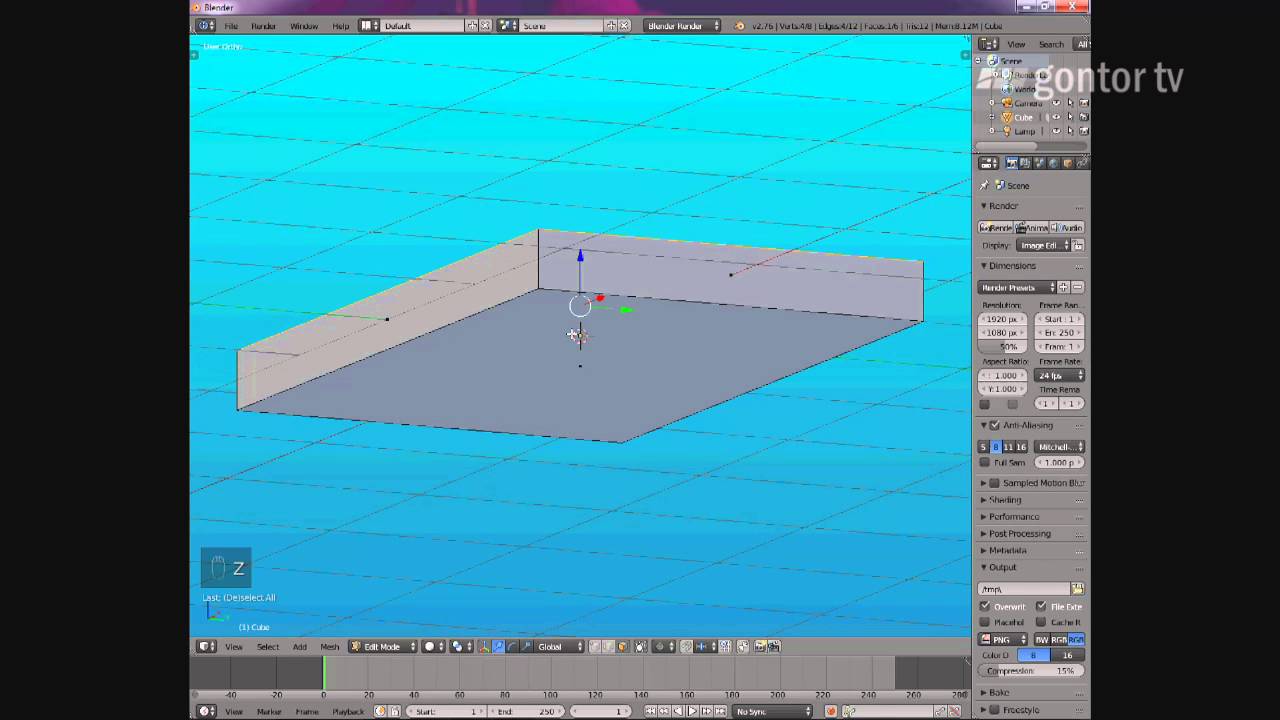 Tutorial Blender 3D Bahasa Indonesia - Eps 3 part 1 - Basic Modelling ...