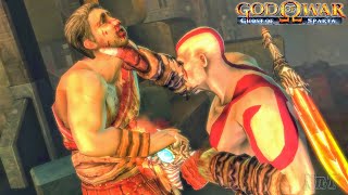 Kratos Kills The Dissenter Scene | God of War: Ghost of Sparta Remastered