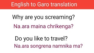 English to Garo translation || Daily use sentences || Learn basic English screenshot 5