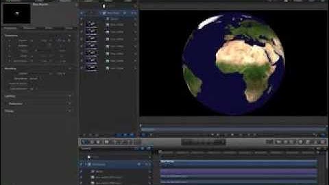 Create a fully rotatable earth animation with Apple Motion 5
