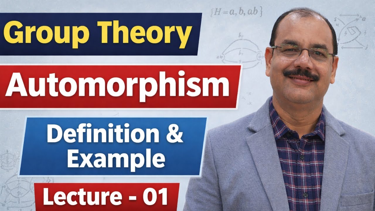 Automorphism of Group Theory | Complete Explanation with Example | Lec--01 | MA Classes