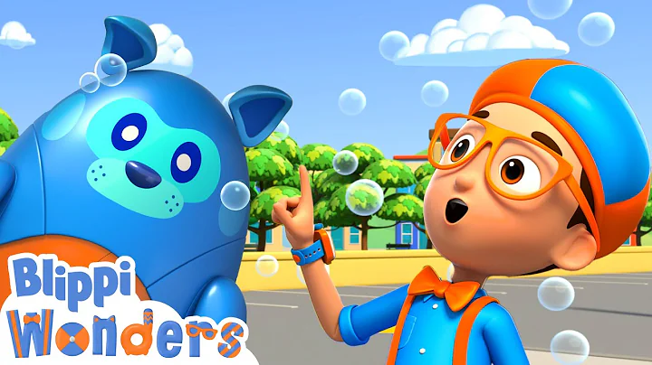 Blippi Wonders - Blippi Plays With Bubbles! | Blippi Animated Series | Blippi Toys