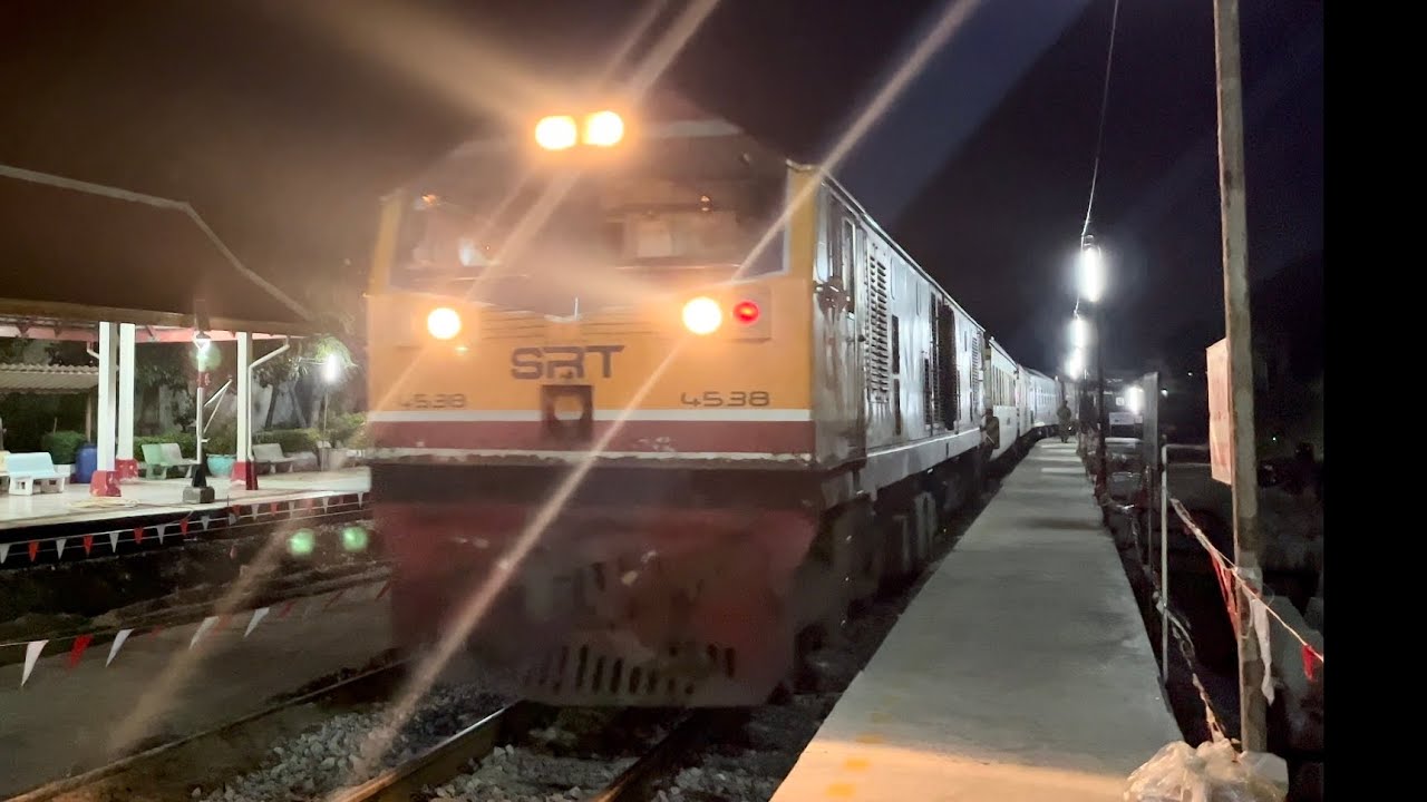 นั่งรถไฟขบวนเร็วที่ 168 กันตัง - กรุงเทพอภิวัฒน์ จากสถานีรถไฟประจวบคีรีขันธ์ ถึงสถานีรถไฟบ้านโป่ง