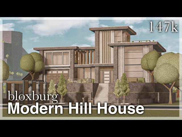 Building a HILLSIDE HOUSE in Bloxburg 