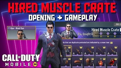 *NEW* Hired Muscle Crate Opening | Ajax Hired Gun | Cod Mobile | Battle Royale | Tš义