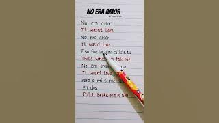 NO ERA AMOR Super Slowed  lyrics - DJ Asul (lyrics   English Translation) #noeraamor #lyrics #song
