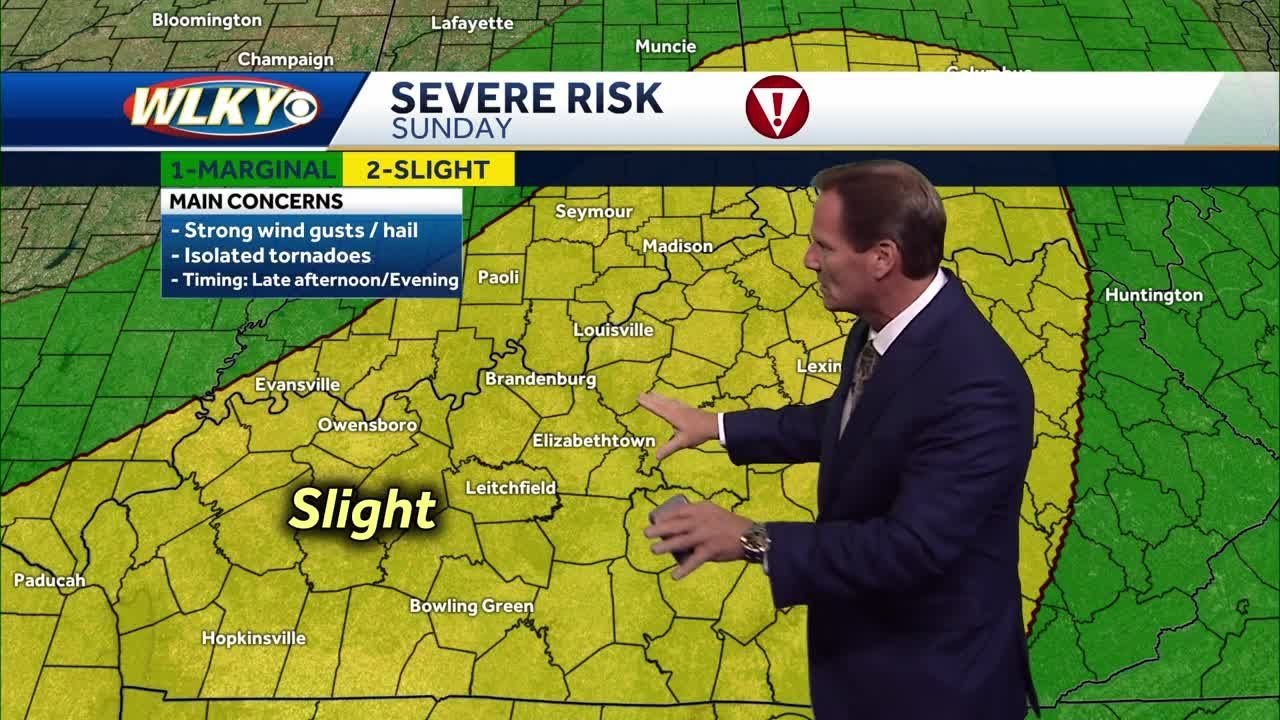 Quiet Saturday... Severe storms possible Sunday - YouTube
