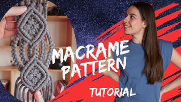 DIY Macrame Pattern 4K | Advanced Pattern | Double Half Hitch Knot