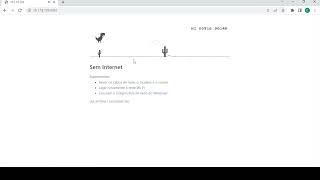 Como JOGAR o JOGO do DINOSSAURO com INTERNET (Google Chrome, Opera