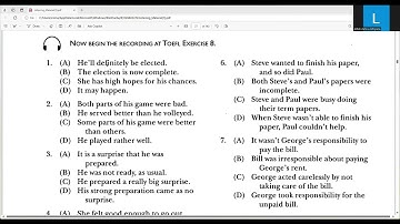 TOEFL LISTENING | Skill 8 Listen for Double Negative Expressions