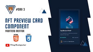 NFT preview card component | Frontend Mentor | #Day3