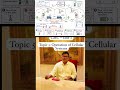 Operation of Cellular Systems