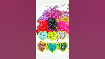 🤍💚🩵 Satisfying Colorful Beads Sorting ASMR Video #reversebeads #asmr #satisfying