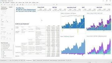 Lecture 27: Income Statement dashboard - formatting dashboard - Course: Tableau for FR-FA