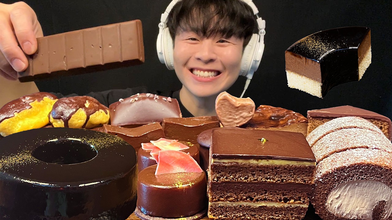 【ASMR】とろ生チョコバウムクーヘン‼️【咀嚼音/mukbang/Eating Sounds】