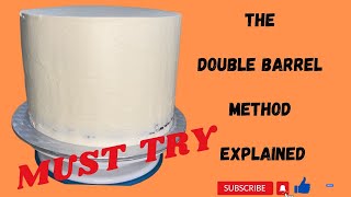 HOW TO FILL & STACK USING THE DOUBLE BARREL METHOD? STEP BY STEP #cakedecorating #structure