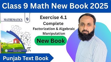 9th Class Math New Book Chapter 4 Exercise 4.1 - Class 9th math new book exercise 4.1 complete