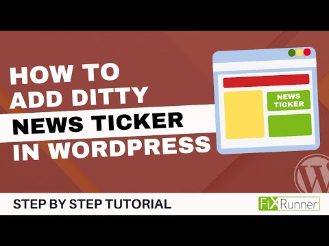 How To Add Ditty News Ticker In WordPress