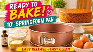 Easy Release Springform Pan Review | Bakeley 10 Inch Bakeley