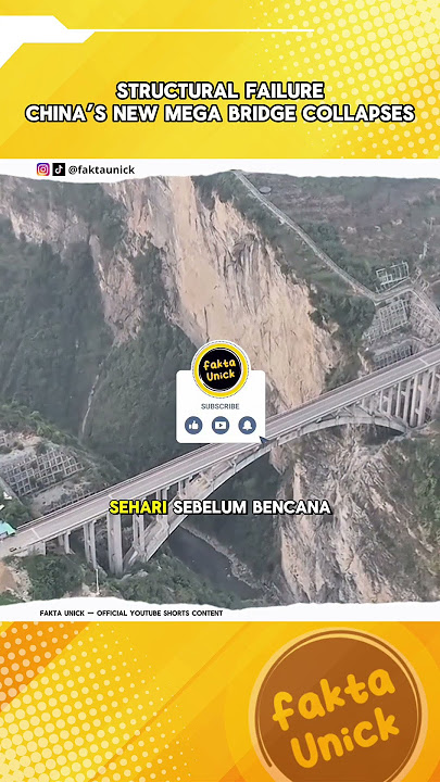 Jembatan Megah di China Ambruk Belum Genap Setahun Berdiri!