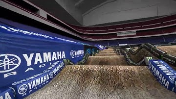 2021 Supercross Round 2 Yamaha Animated Track Map