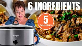 5 Easy Crockpot Dinners Anyone Can Make (Made with Only 6 Ingredients)