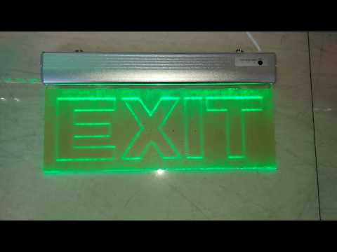 LED Sign Exit Acrylic Bening. 