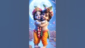 CUTE DANCE RADHA AND KRISHNA |#krishna #cartoon#ai#shortvideo #radhakrishna #music  #devotionalsong