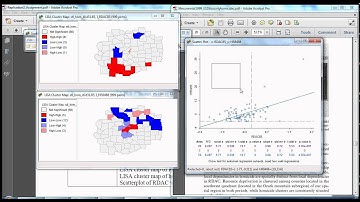 Replication2A GeoDa 1.2 Fig5 9 LISA Cluster Maps and Plots