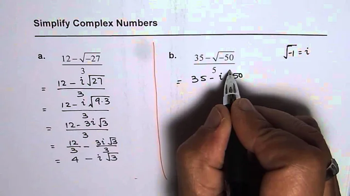 Simplify Complex Number Expression