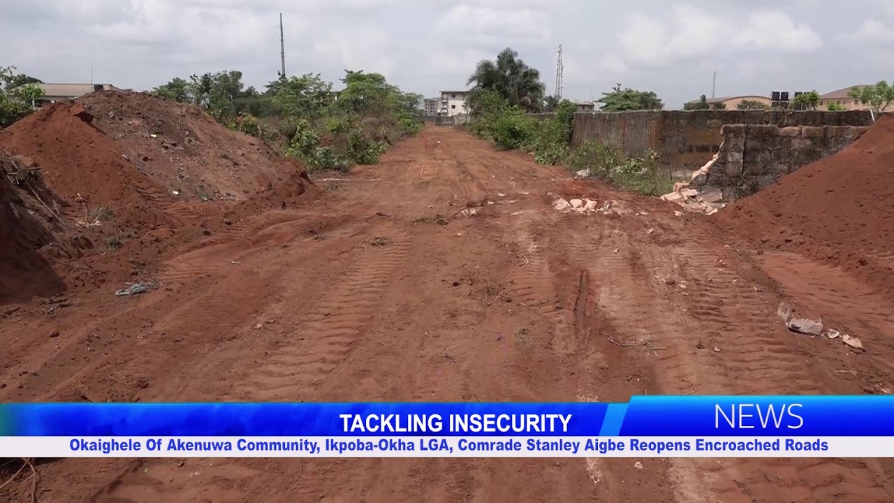 Окаигеле из общины Акенува, Икпоба-Оха LGA, товарищ Стэнли Эйгбе вновь открывает захваченные дороги