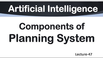 Lec-47 | Components of Planning System in AI | Working of Planning System | AI Tutorial in English