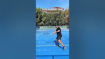 Backhand Slice vs Drop Shot Technique in Slow Motion 🎾