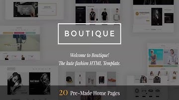 Boutique - Kute Fashion HTML Template | Themeforest Website Templates and Themes