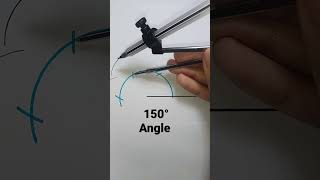 150 degree angle with compass