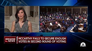 After second vote, McCarthy still doesn't have the votes to become speaker of the House