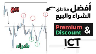 أفضل مناطق الشراء والبيع | ICT Premium & Discount