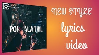 How to make Trending WhatsApp status video|Kinemaster Lyrics video Editing VS tech tamil