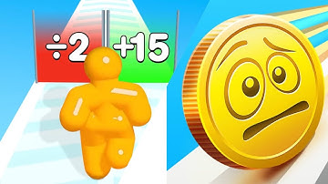 Tall Man Run l Coin Rush Mobile Game Walkthrough All Levels #stickman #tallmanrun #coinrush