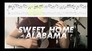 Video thumbnail of "Sweet Home Alabama Riff On Ukulele"