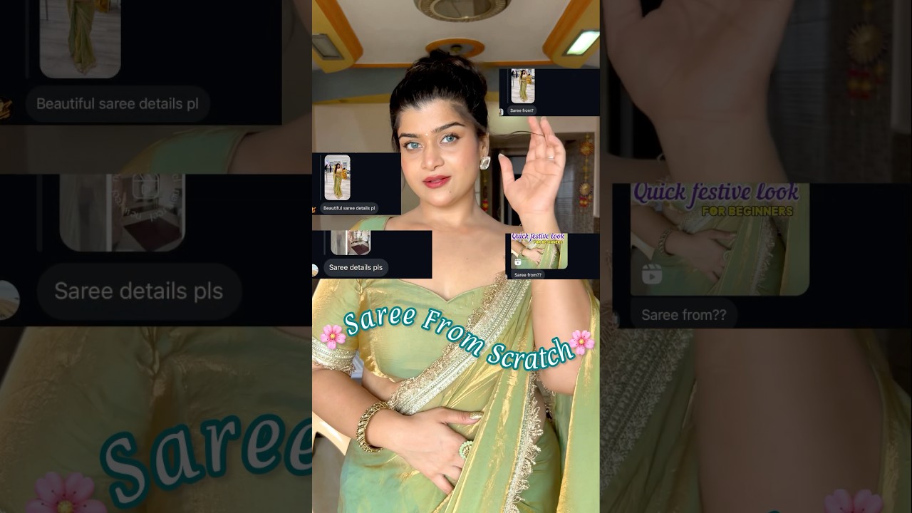 Saree from scratch 🌸