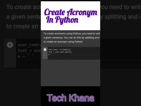 Acronym Project in