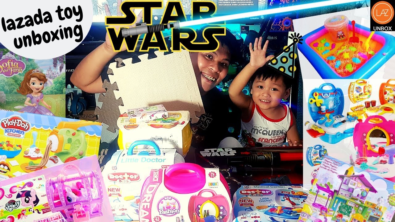 Lazada Unbox Kids Reaction To Lazada S Toys Gifts For Kids Youtube - lazada roblox toys