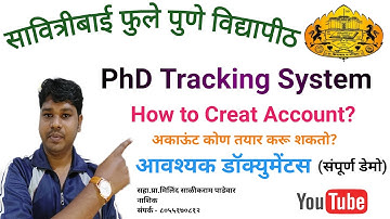 #SPPU PhD Tracking System#How to creat PhD Tracking Account #All documents -Asst.Prof.Milind Padewar