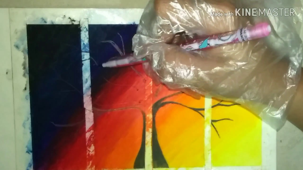 How to draw tree leaves?(crumpled paper)