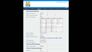WiFi Halow web page configuration screenshot 4