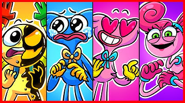 HUGGY WUGGY IS SO SAD WITH PLAYER.EXE - Poppy Playtime Best Animation Compilation #5